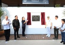Eduardo Ramírez acompaña a Claudia Sheinbaum en primer viaje del Tren Interoceánico en Chiapas