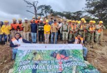 Protección Civil, Jiquipilas, realiza Brecha Corta Fuego